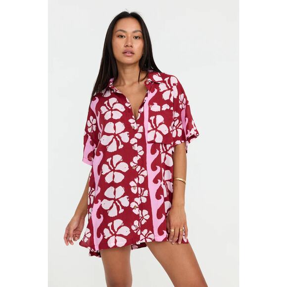 Benoa Swim Other - Benoa Aloha Shirt Dress - Papeete NWT SIZE S M L